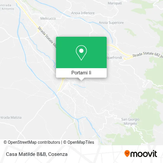Mappa Casa Matilde B&B
