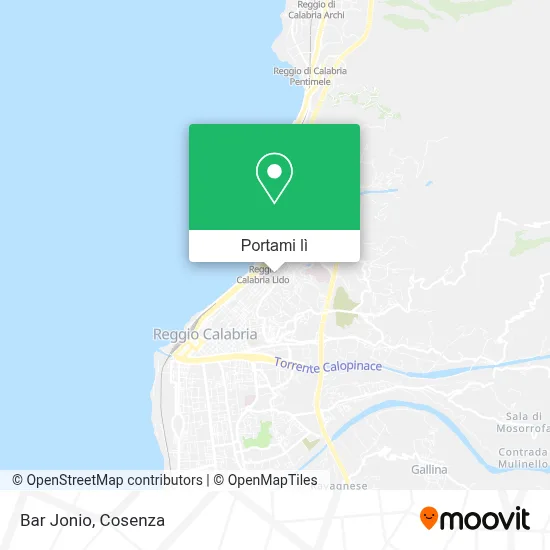 Mappa Bar Jonio