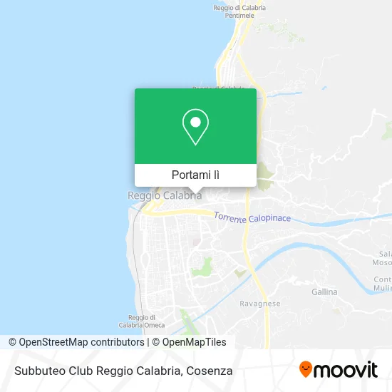 Mappa Subbuteo Club Reggio Calabria