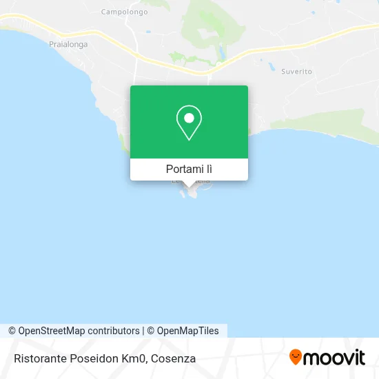 Mappa Ristorante Poseidon Km0