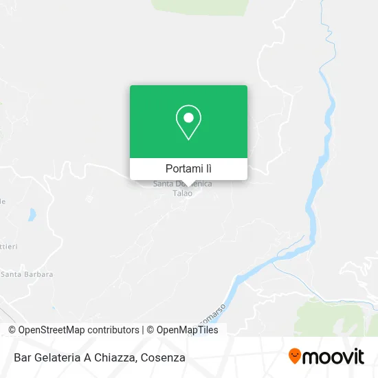 Mappa Bar Gelateria A Chiazza