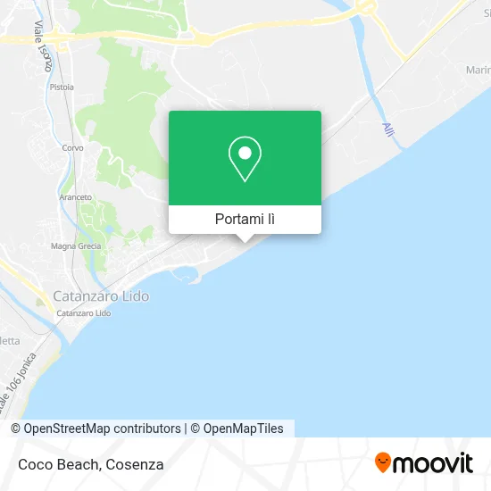 Mappa Coco Beach