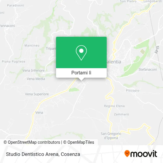 Mappa Studio Dentistico Arena