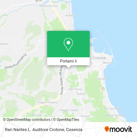 Mappa Rari Nantes L. Auditore Crotone