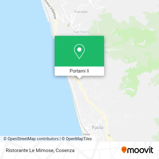 Mappa Ristorante Le Mimose