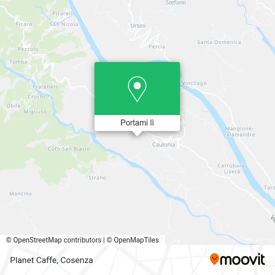 Mappa Planet Caffe