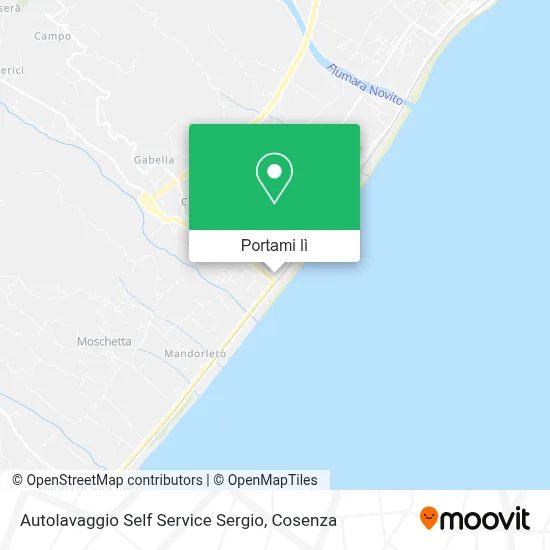 Mappa Autolavaggio Self Service Sergio