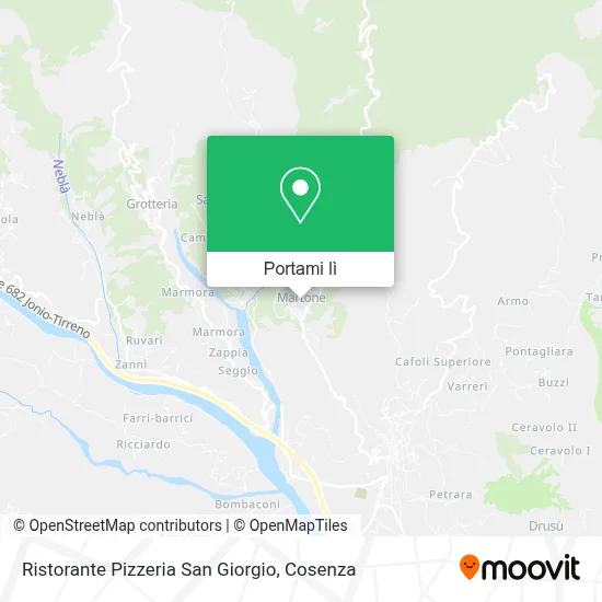 Mappa Ristorante Pizzeria San Giorgio