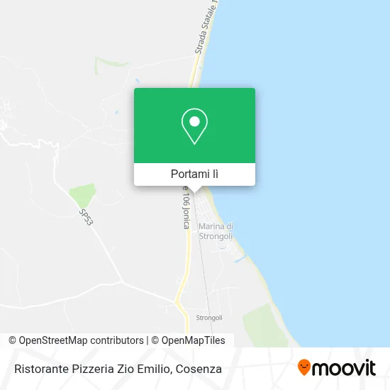 Mappa Ristorante Pizzeria Zio Emilio