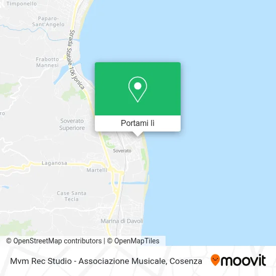Mappa Mvm Rec Studio - Associazione Musicale