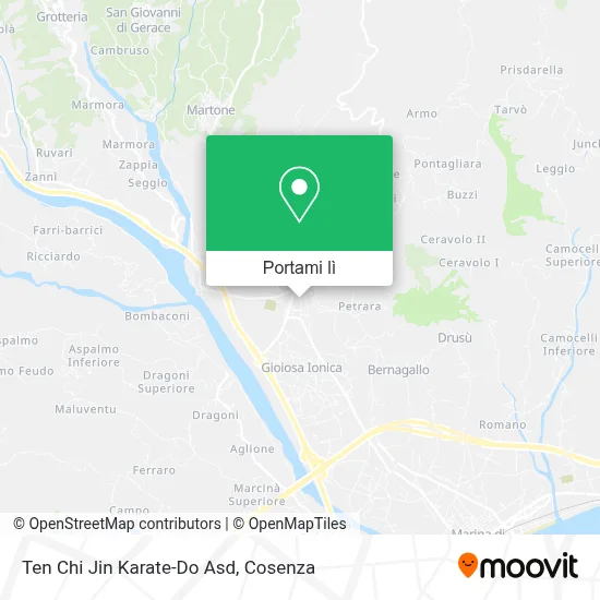 Mappa Ten Chi Jin Karate-Do Asd