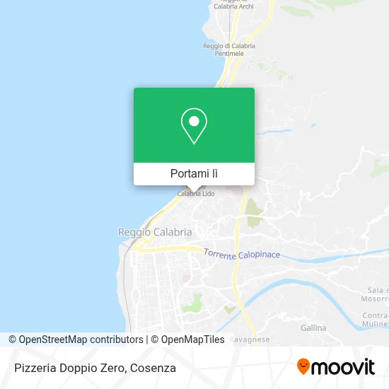 Mappa Pizzeria Doppio Zero