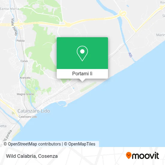 Mappa Wild Calabria