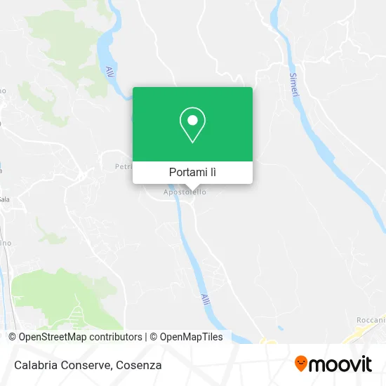 Mappa Calabria Conserve