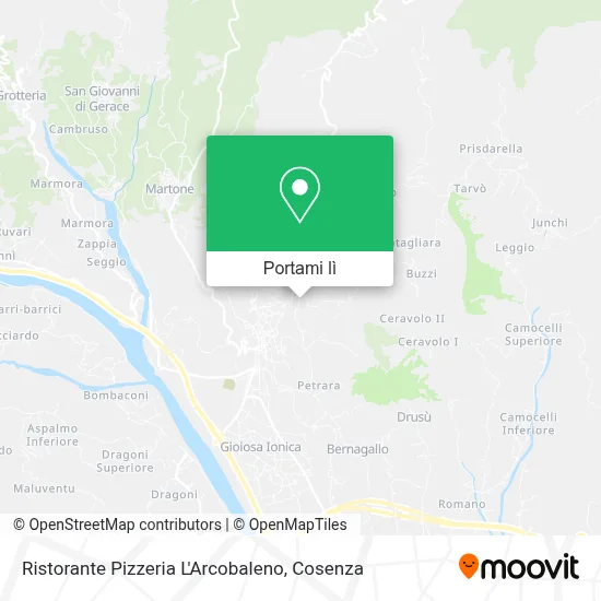 Mappa Ristorante Pizzeria L'Arcobaleno
