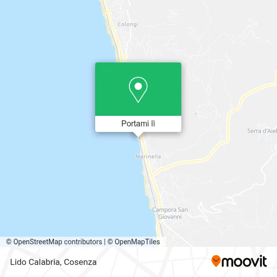 Mappa Lido Calabria