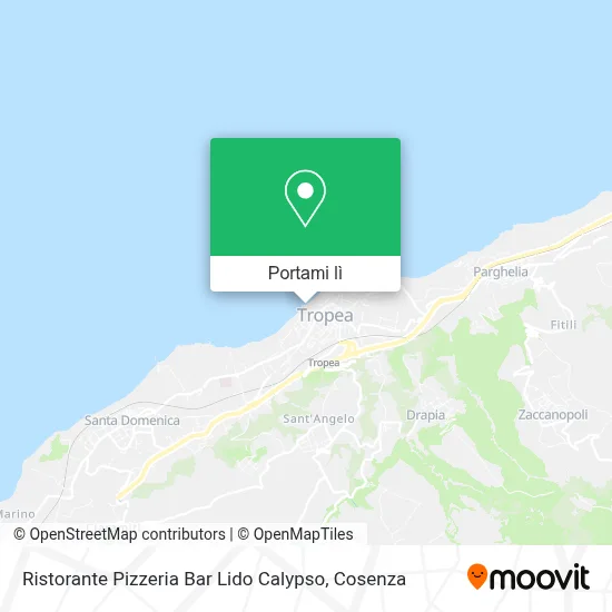Mappa Ristorante Pizzeria Bar Lido Calypso