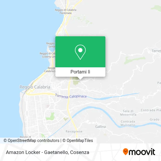 Mappa Amazon Locker - Gaetanello