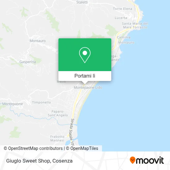 Mappa Giuglo Sweet Shop