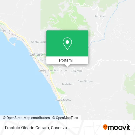 Mappa Frantoio Oleario Cetraro