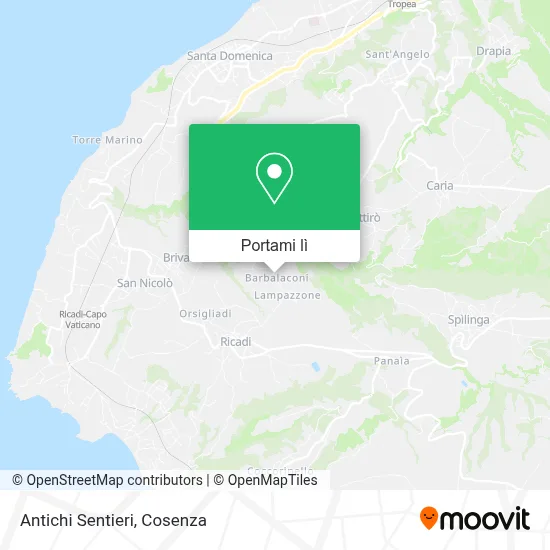 Mappa Antichi Sentieri