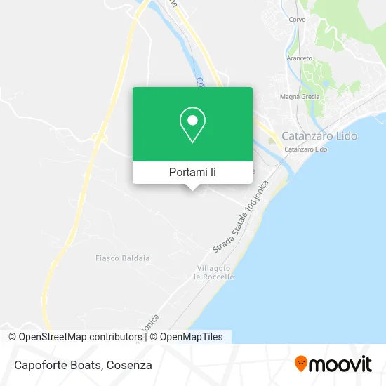 Mappa Capoforte Boats