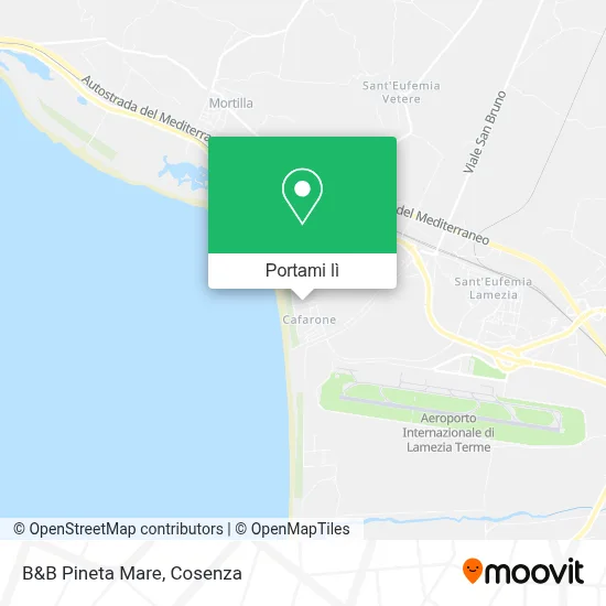 Mappa B&B Pineta Mare