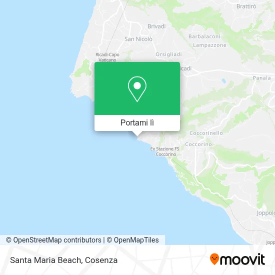 Mappa Santa Maria Beach