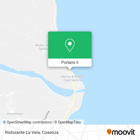 Mappa Ristorante La Vela