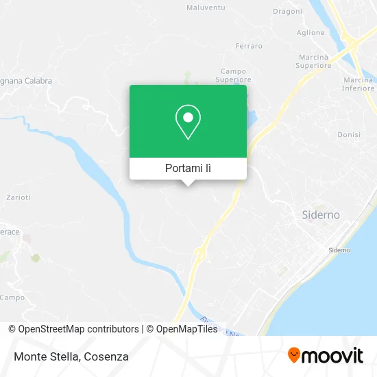 Mappa Monte Stella