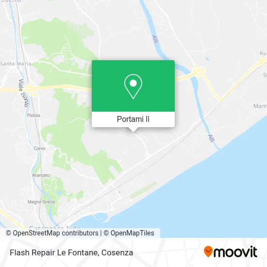 Mappa Flash Repair Le Fontane