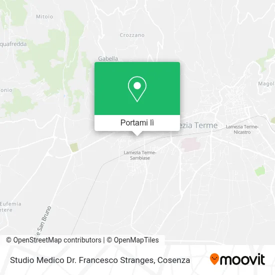 Mappa Studio Medico Dr. Francesco Stranges