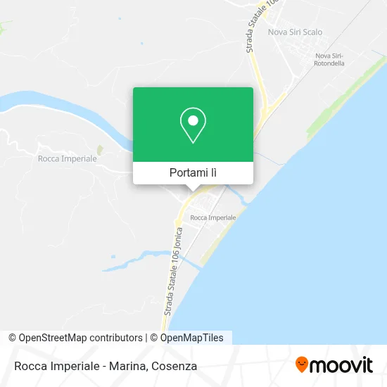 Mappa Rocca Imperiale - Marina