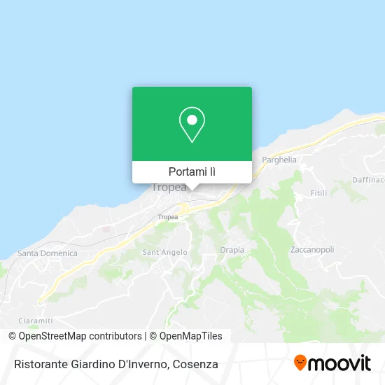 Mappa Ristorante Giardino D'Inverno