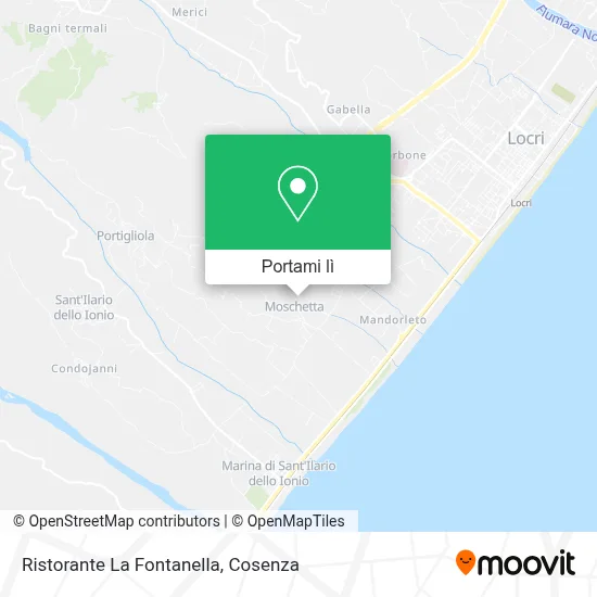 Mappa Ristorante La Fontanella