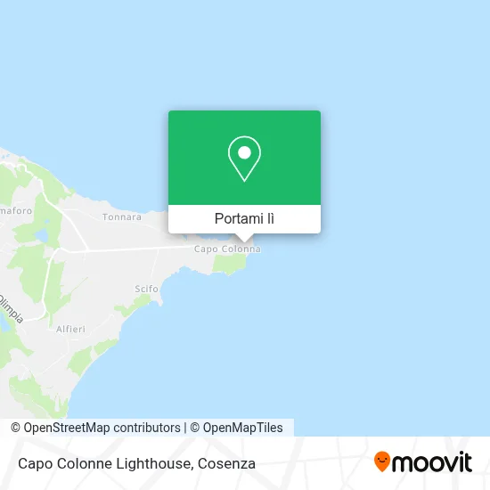 Mappa Capo Colonne Lighthouse