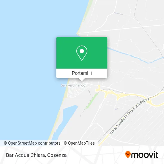 Mappa Bar Acqua Chiara