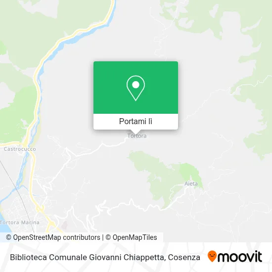Mappa Biblioteca Comunale Giovanni Chiappetta