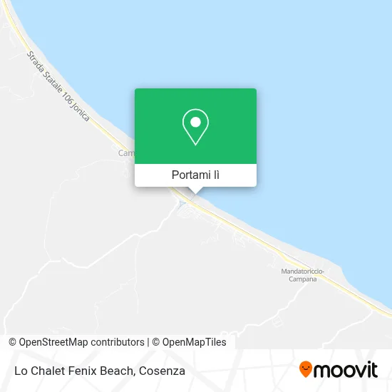 Mappa Lo Chalet Fenix Beach