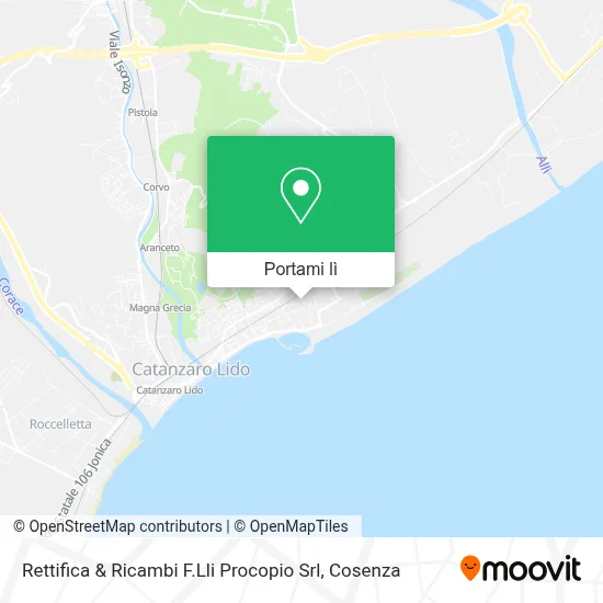 Mappa Rettifica & Ricambi F.Lli Procopio Srl