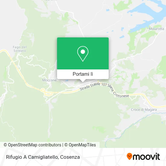 Mappa Rifugio A Camigliatello