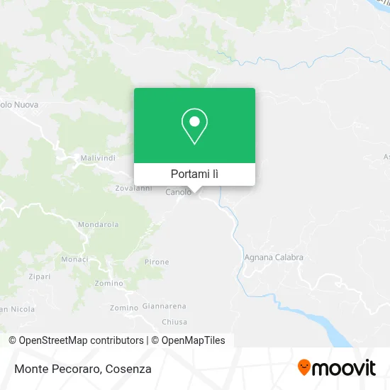 Mappa Monte Pecoraro