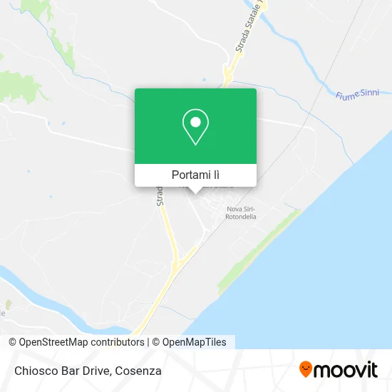 Mappa Chiosco Bar Drive