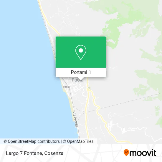 Mappa Largo 7 Fontane