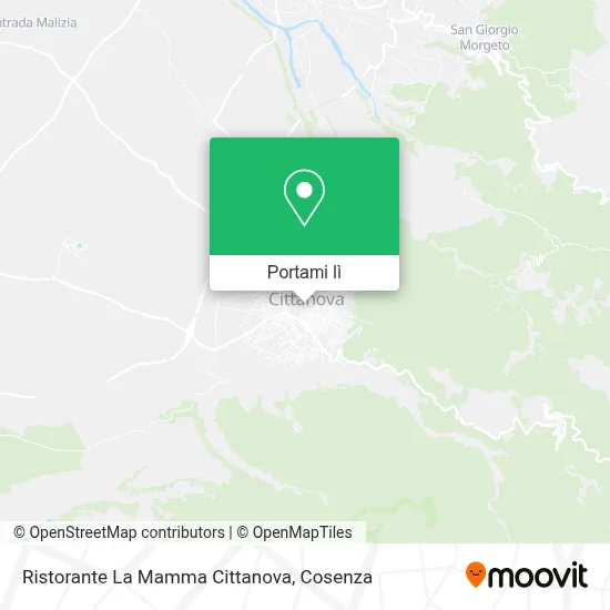 Mappa Ristorante La Mamma Cittanova