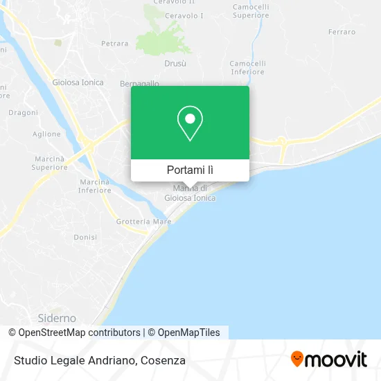 Mappa Studio Legale Andriano