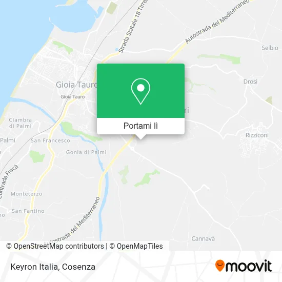 Mappa Keyron Italia