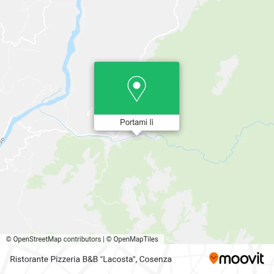 Mappa Ristorante Pizzeria B&B "Lacosta"
