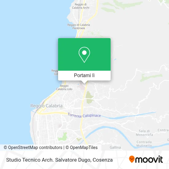 Mappa Studio Tecnico Arch. Salvatore Dugo