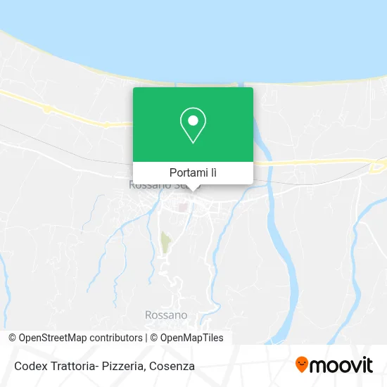 Mappa Codex Trattoria- Pizzeria